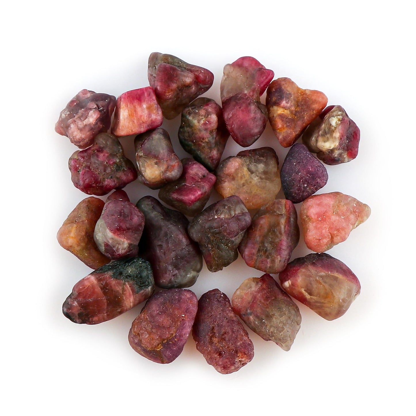 CRYSTALIS 100cts Natural Pink-Tourmaline Raw Crystals, Loose Gemstone Wholesale Bulk Rough Jewelry Making Supply, Chakra And Healing Raw Stones, Wire Wrapping, DIY, Tumbling, Gem Collection