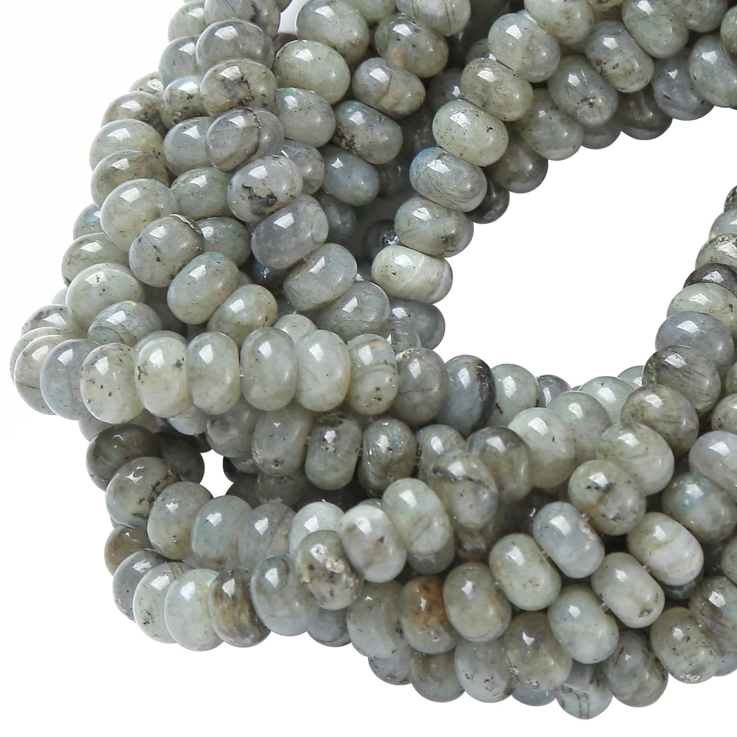 5x8MM 72PCS Labradorite Tube Rondelle Abacus Disk Spacer Loose Beads for Jewelry Making