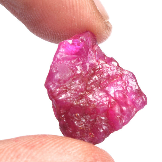 GEMHUB Gemstones Beads Natural Red Ruby 16.50 Carats. Certified Healing Energy Crystal Mineral Rock Rough Ruby Gems Women For Neckalce