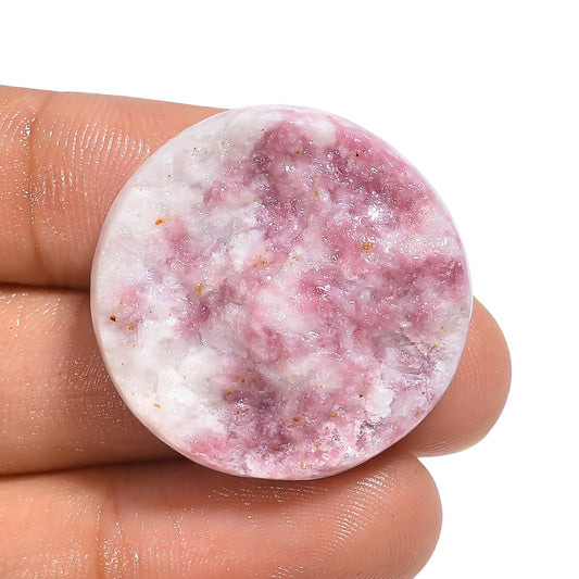 Amazing Gemstone Pink Lepidolite Druzy Raw Crystals and Healing Minerals Stones, Natural Rocks for Wire Wrapping, Tumbling and DIY Raw Stones and Home Décor Crystals (1Piece)