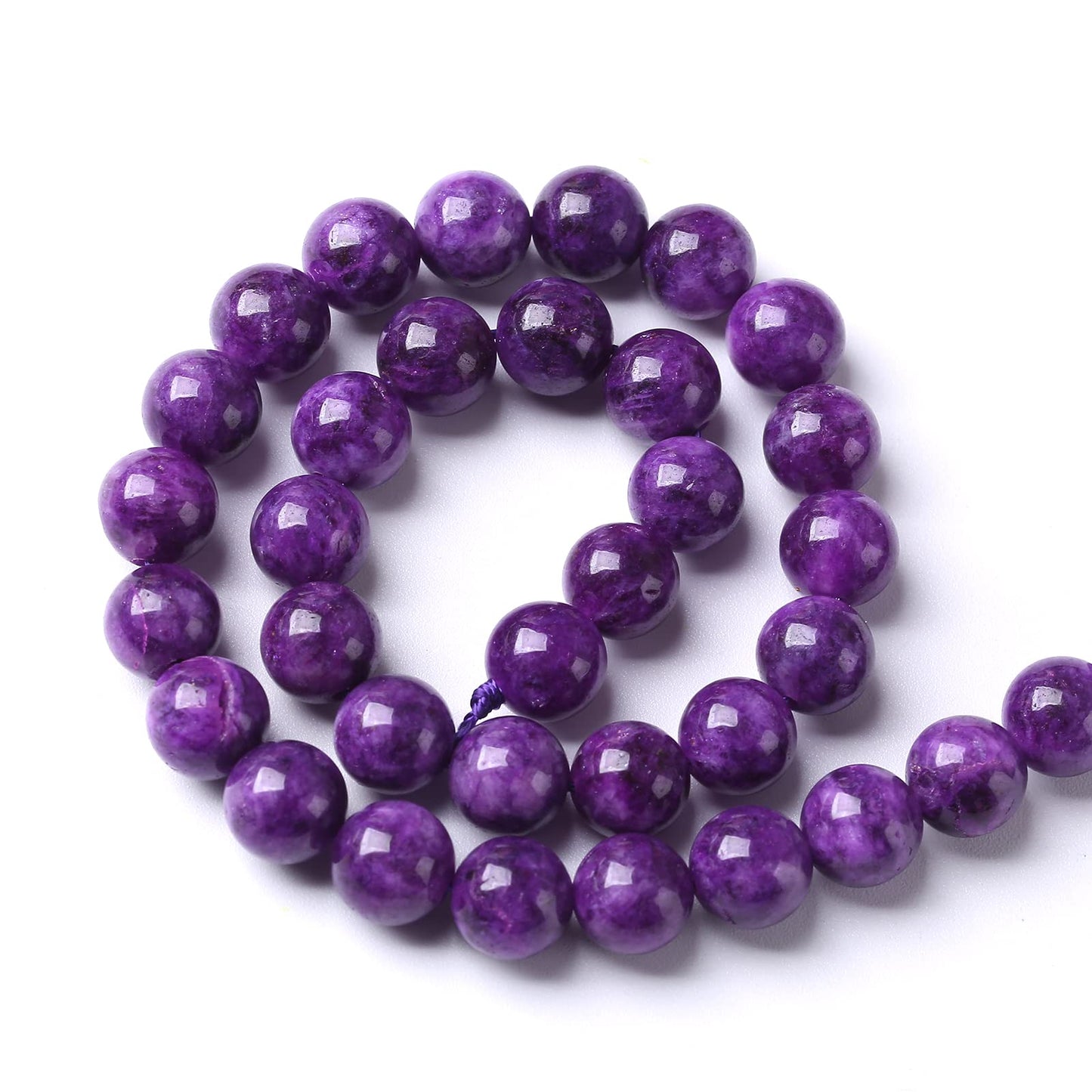6MM 60PCS Natural Purple Charoite Jade Quartz Crystal Beads for Jewelry Making DIY Bracelet 1 Strand