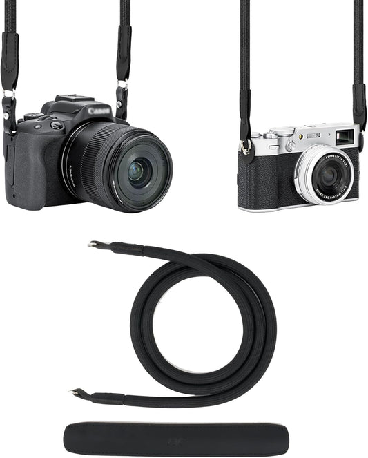 115cm ZV-E10 A7V A7IV A6400 A6700 XT4 XT3 XT20 XE4 5D 6D R7 R8 D3400 JJC Braided Rope Camera Strap, Soft Neck Shoulder