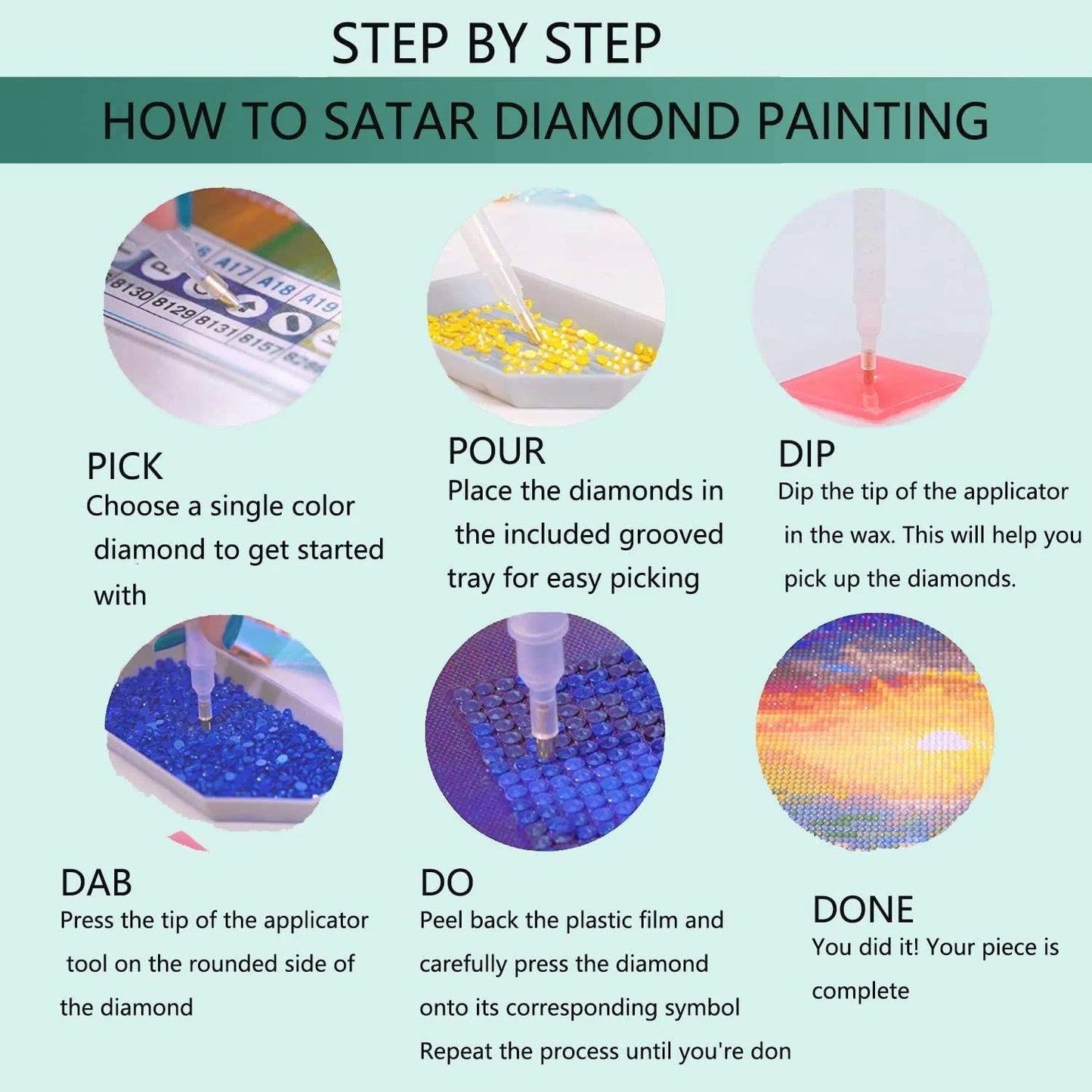 YALKIN Square 5D Diamond Painting Kits for Adults, Large Saying Diamond Art Kits Full Drill Diamond Painting Kit for Adult Beginners, DIY Crystal Picture Art for Home Wall Decor 30x90CM/12x35in