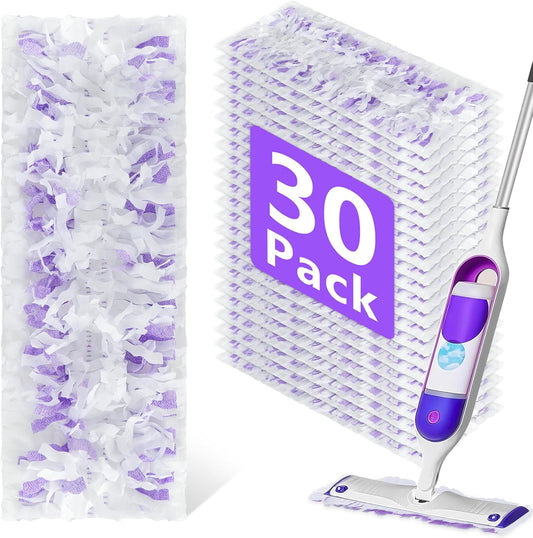 Skiennix Disposable Power Mop Pads - 30 Pack Refills for Swiffer Powermop | Multi-Surface Cleaning Pads