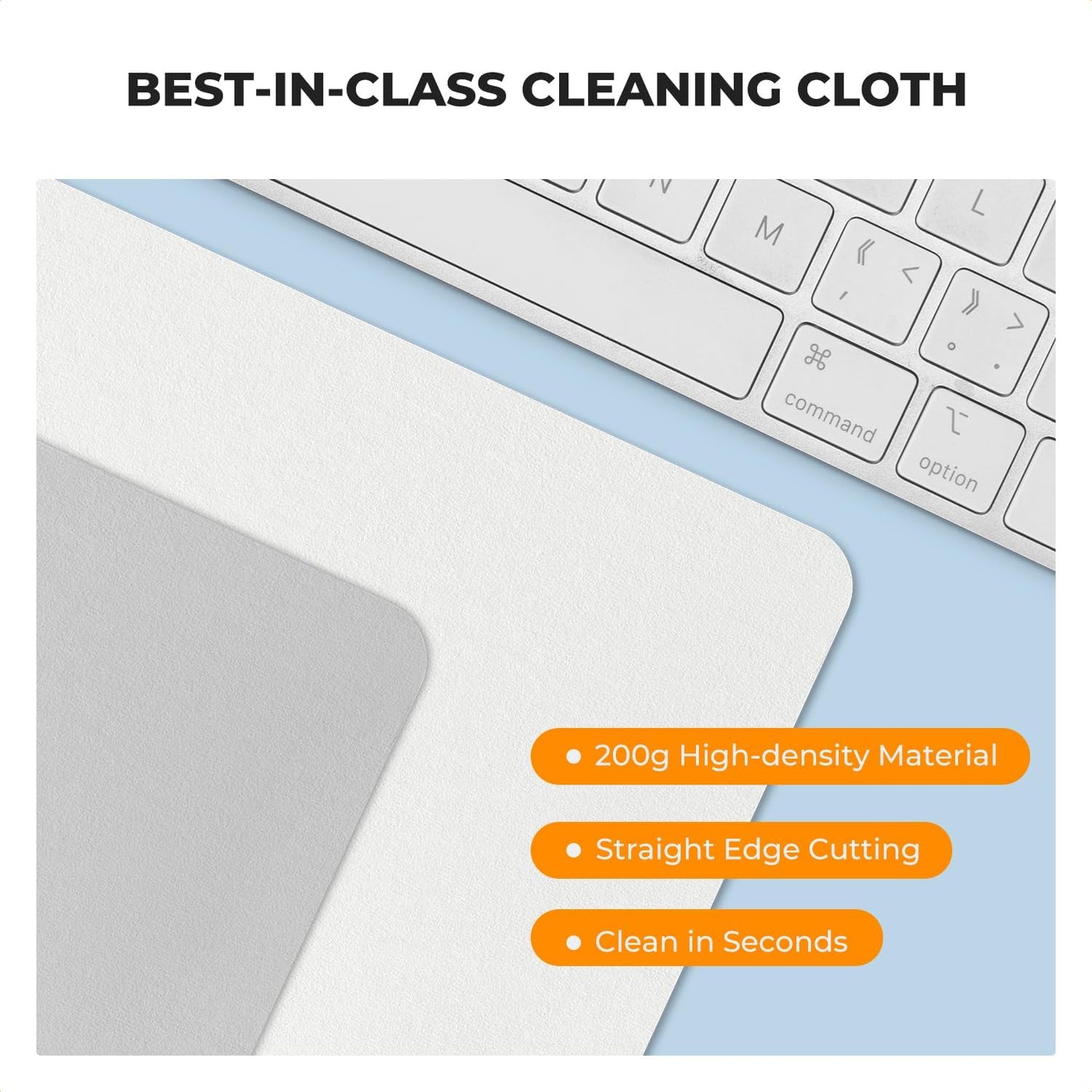 12 Pack Headset, K&F CONCEPT Lens Cleaning Cloth | Microfiber Cleaning Cloth | Glasses Cleaning Cloths | Eyeglass Lens
