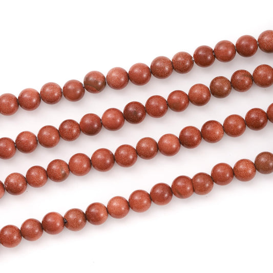 10mm 38pcs DIY Natural Gold Sandstone Beads Round Healing Crystal Gemstone Loose Beads for Jewelry Making Handmade Bracelet Necklace