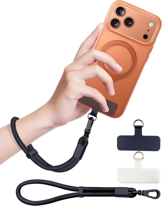 2 Phone Lanyard, Phone Wrist Strap for Cellphone Case, Adjustable Anti Theft Cell Phone Strap with Tether Tabs for All