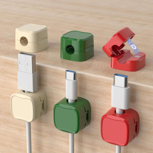 Arecobticy Cable Clip Cord Holder for Desk and Nightstands Organizers for Home Car Organizers