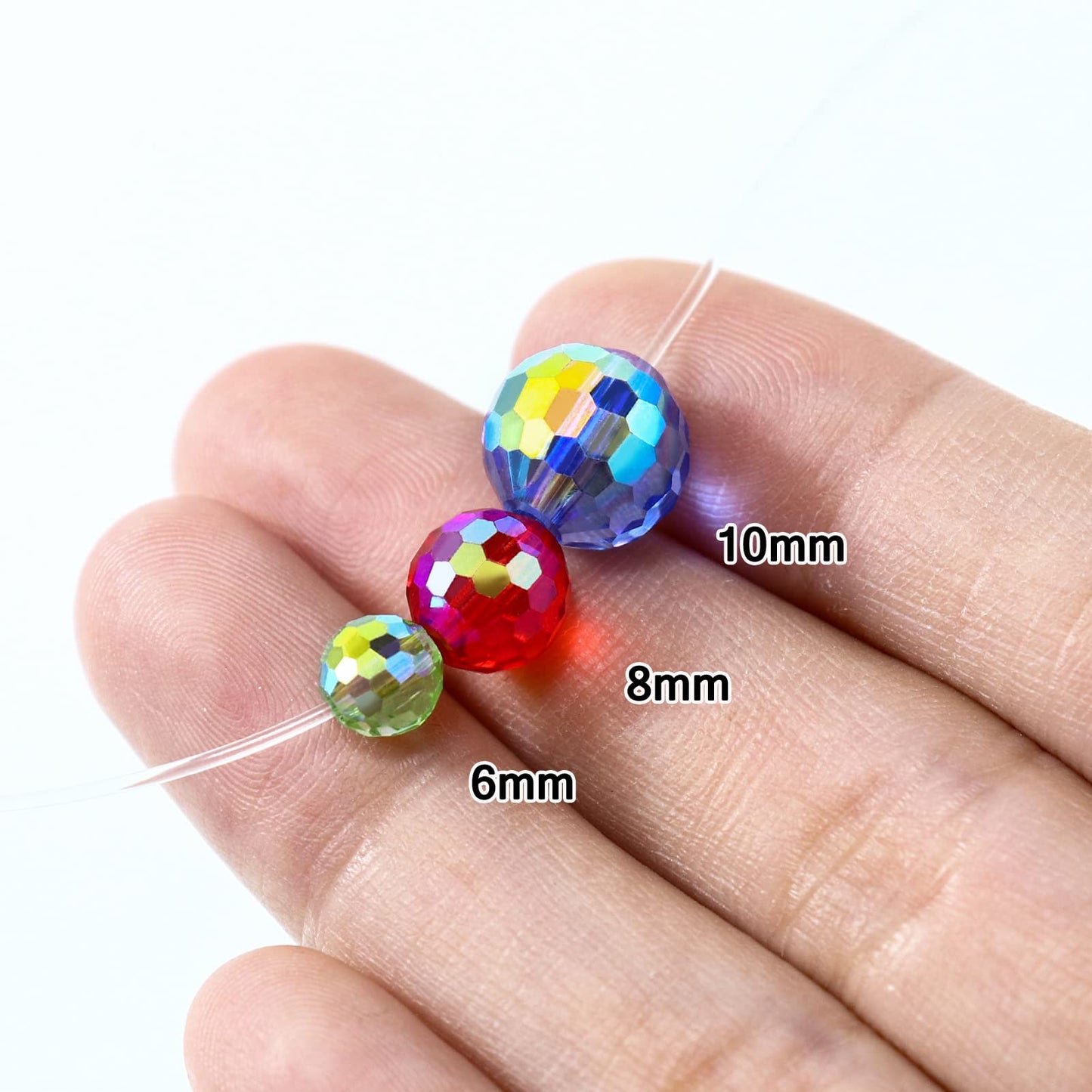 Dowarm Faceted Crystal Glass Beads for Jewelry Making, Rondelle Spacer Beads, Loose Gemstones, 50PCS, Purple