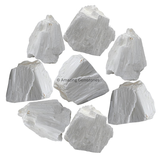 Amazing Gemstone Scolecite Raw Crystals and Healing Stones, Natural Rocks for Tumbling and DIY Raw Stones and Crystals (1 LB)