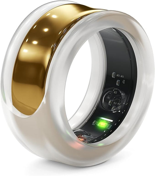 Rinfit Smart Ring Protector - Silicone Ring Enhancer for Active Lifestyle and Gym - StyleFit U.S. Design Patent - Frosted, Size 6