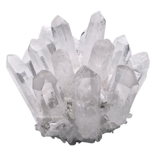 Amazing Gemstone Large Clear Quartz Crystal Cluster Points for Meditation, Home Decor and Gift - Natural Quartz Crystals and Healing Stones for Enhance Energy with Large Crystals Points