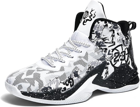 Boys Basketball Shoes Breathable Indoor Athletic Shoes Youth Outdoor Fashion Sneakers Comfortable Basketball Shoes for Girls
