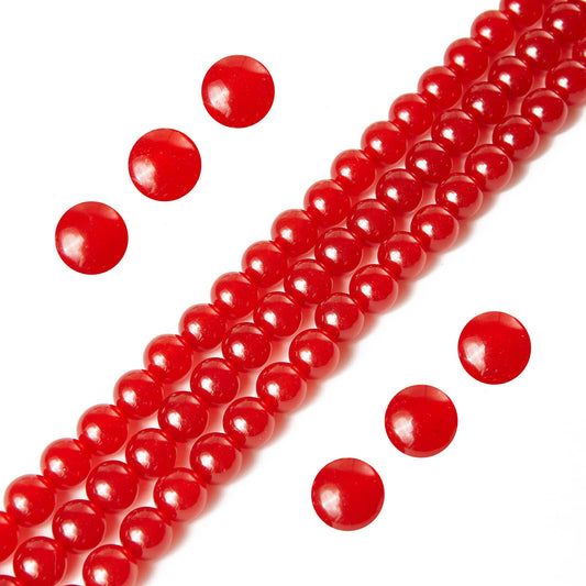 100pcs 6mm Carnelian Beads Natural Gemstone Beads Round Loose Beads for Jewelry Making
