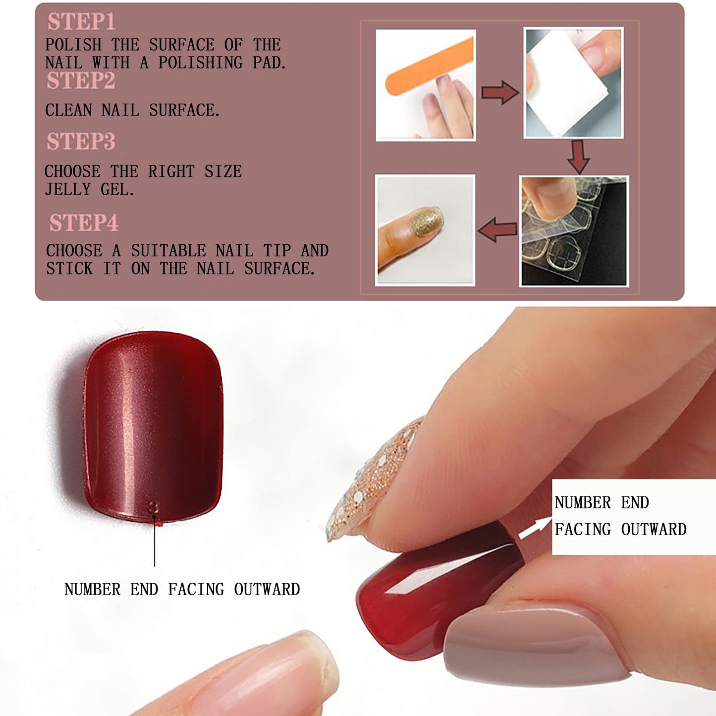 Short Almond Press on Nails Aurora Pink Fake Nails Press ons Acrylic Nails False Glossy Full Cover Artificial Stick on Nails for Women Girls 24 Pcs