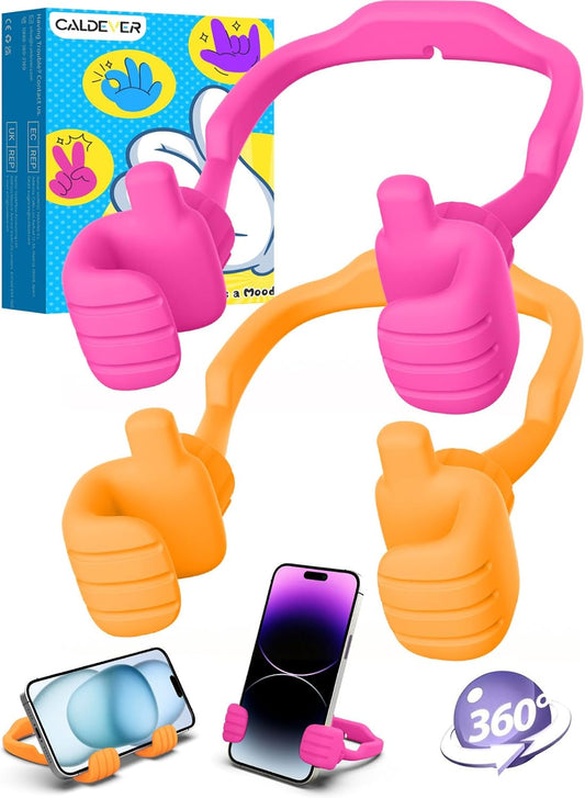 CALDEVER Gifts for Mothers Day Teens Girls Boys Kids Adults Gifts Cell Phone Stand: UPGRADE Adjustable Thumbs Up Lazy