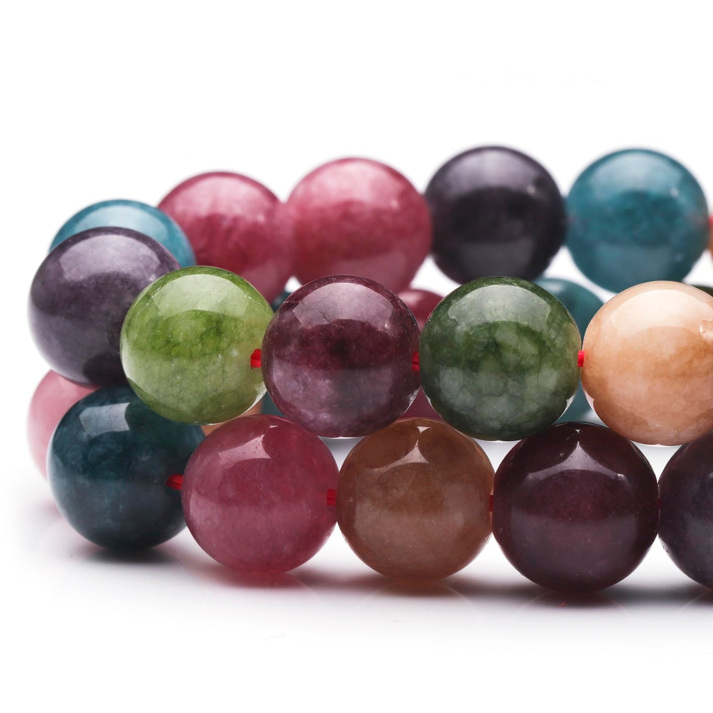 Youngbling Natural Gemstone Beads for Jewelry Making,10mm Blue Tourmaline Polished Round Smooth Stone Beads for Bracelet Necklace 15 Inch(Blue Tourmaline,10mm)