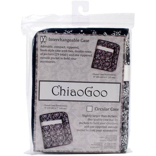 ChiaoGoo Interchangeable Needle Case - Empty, White Ribbon