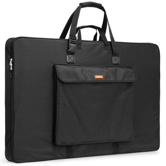 Nicpro Upgrade Art Portfolio Bag 20 x 26'', Waterproof Nylon Artist Bag with Reinforced Side Edges & Adjustable Shoulder Strap, Storage Art Portfolio Case for Artwork Drawing Canvas Photography Poster