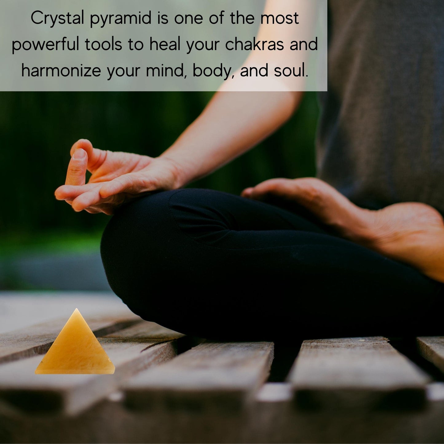 Amazing Gemstone Yellow Aventurine Pyramid Crystal Healing Stones - 1" Great Pyramid Figurine of Natural Stone Pyramid for Meditation, Reiki, Chakra Balancing and Crystal Pyramids Grid