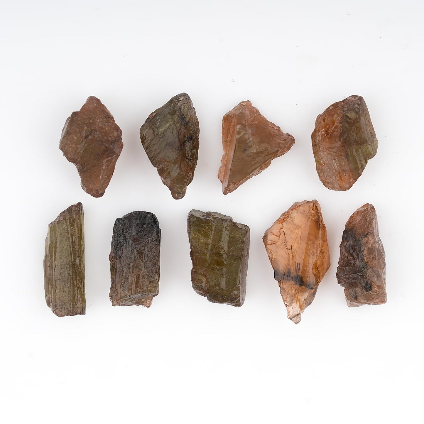 ColouredRocks (50 carats.) ANDALUSITE Raw Crystals, Raw Stones, Rough Gemstones, Jewelry Making Supply, Cabbing, Polishing, Cutting, DIY, Crafts (8-10 pcs.) (10-15 mm size)