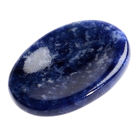 Anaya Agate Sodalite Worry Stones Certified Crystal Thumb Worry Stone for Anguish, Relaxing and Soothing Balance Stones for Meditation, Stress Relief Crystals and Healing Stones for Men, Women