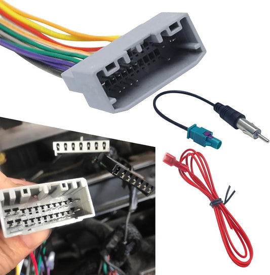 Arwrilt 3 6.5 Inch PCS Car Radio Wiring Harness, Stereo Wiring Harness, DVD Power Speaker Cable Connectot, Suitable