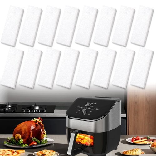16Pcs Air Fryer Filter for Instant Vortex Plus 6-Quart Air Fryer, Effective Odour Removal, Compatible with Instant Vortex Air Fryer Accessories