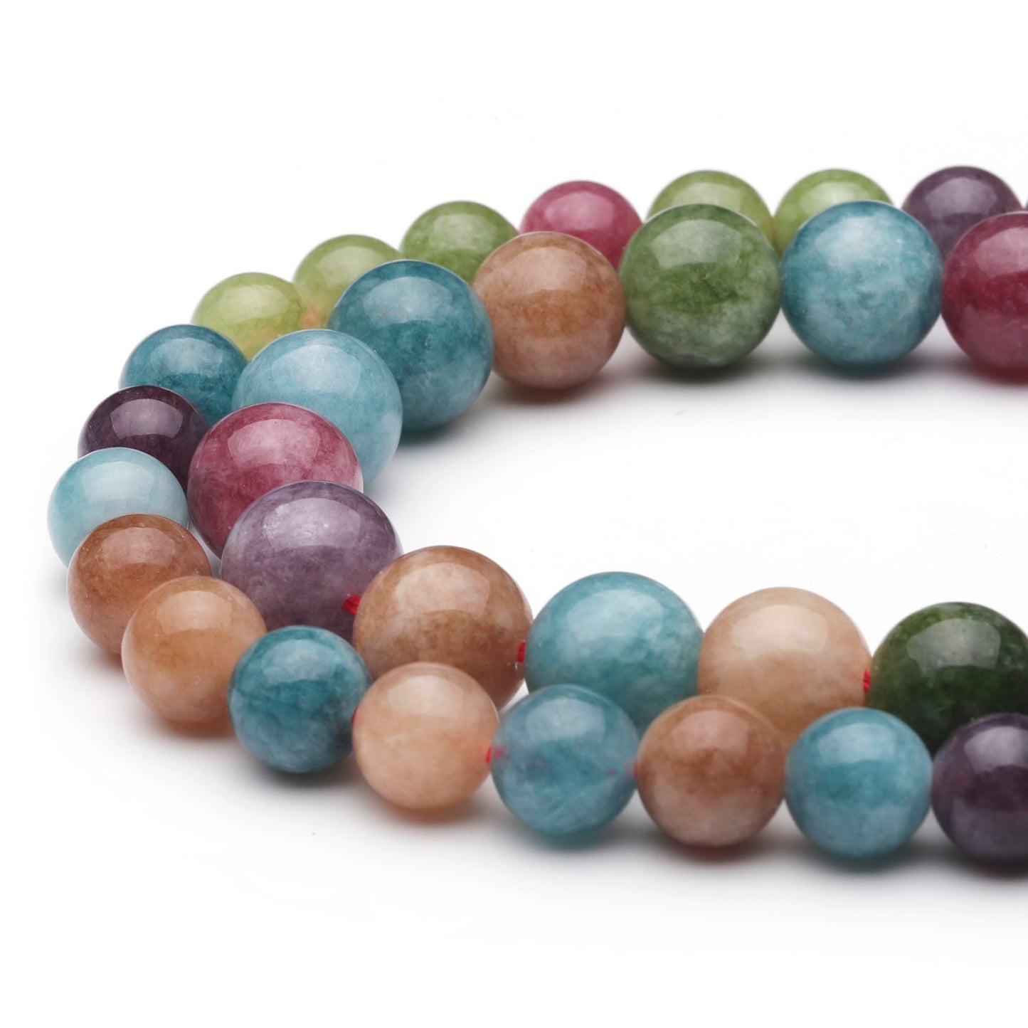 Youngbling Natural Gemstone Beads for Jewelry Making,10mm Blue Tourmaline Polished Round Smooth Stone Beads for Bracelet Necklace 15 Inch(Blue Tourmaline,10mm)