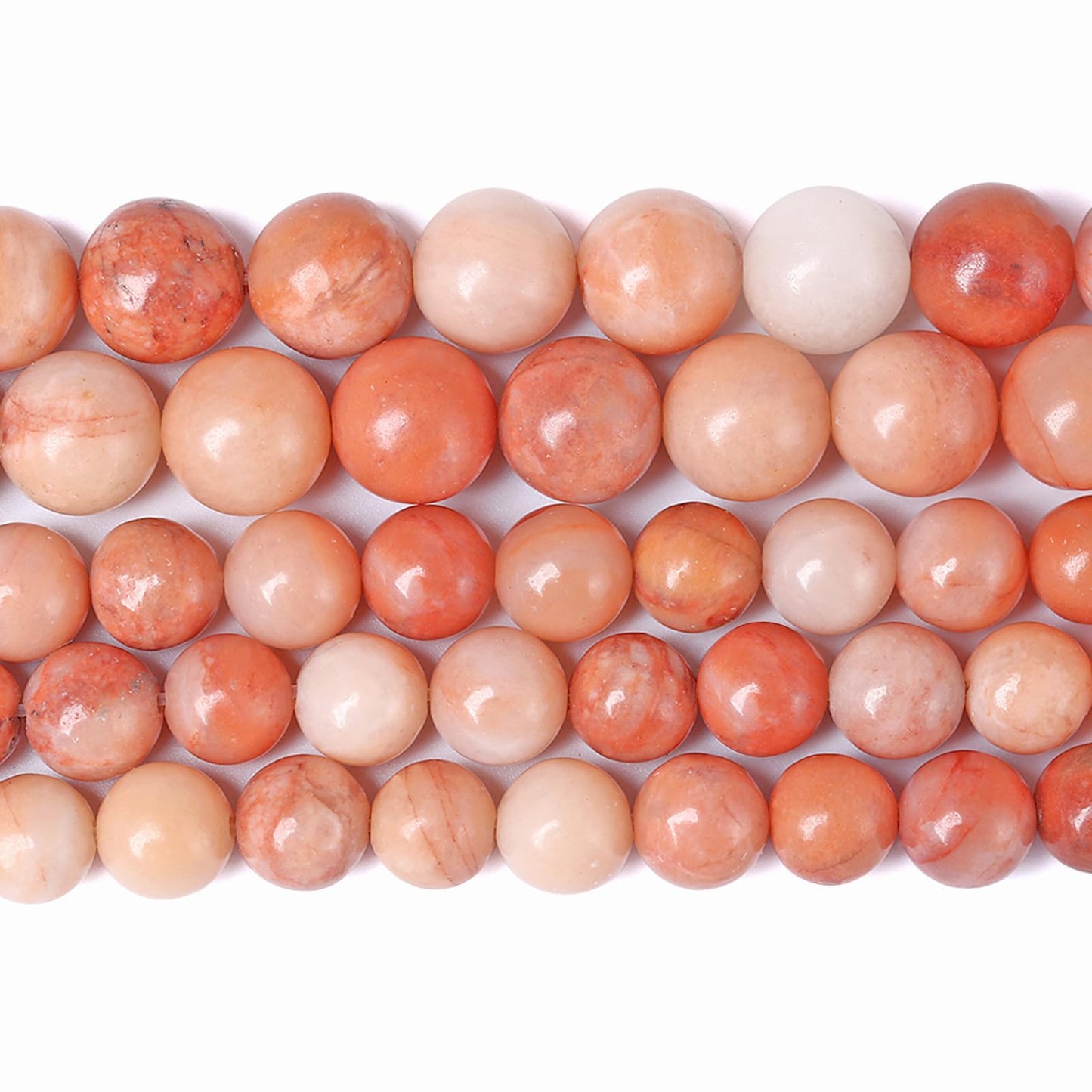12MM 31PCS Natural Stone Pink Aventurine Loose Beads for Jewelry Making DIY Bracelet