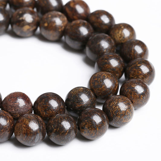 10MM 36PCS Natural Stone Bronzite Gemstone Spacer Loose Beads for Jewelry Making DIY Bracelet Necklace 1 Strand