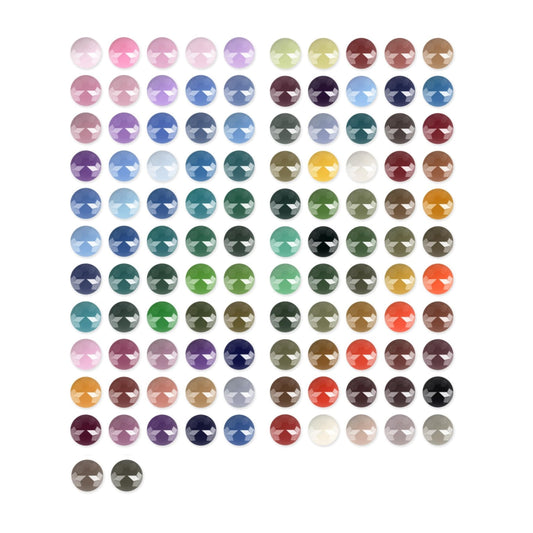 112 Colors Diamond Painting Beads 22400 Pieces 5D Round Drills Gem for Diamond Art DIY Art Accessories (Color Codes 597 to 891)
