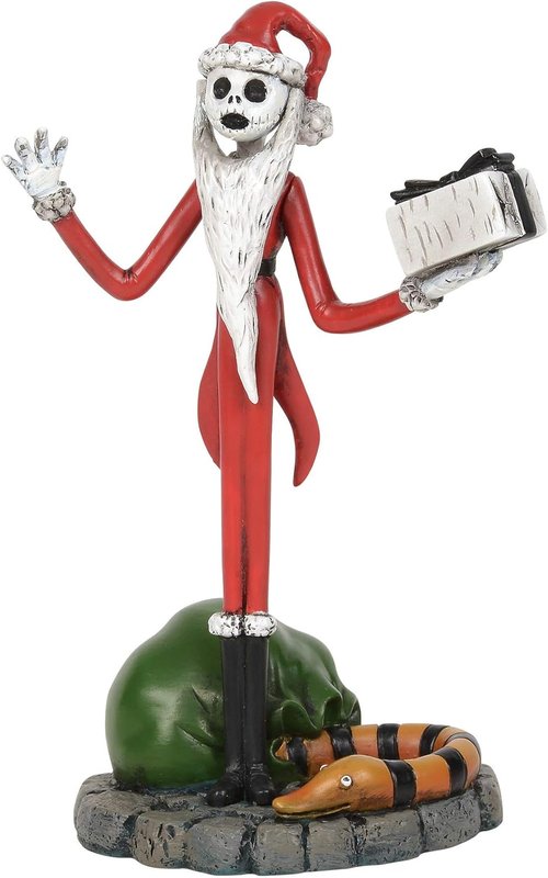 Department 56 Jack Skellington Figurine - The Nightmare Before Christmas Village Accessory, 3.9 Inch, Multicolor