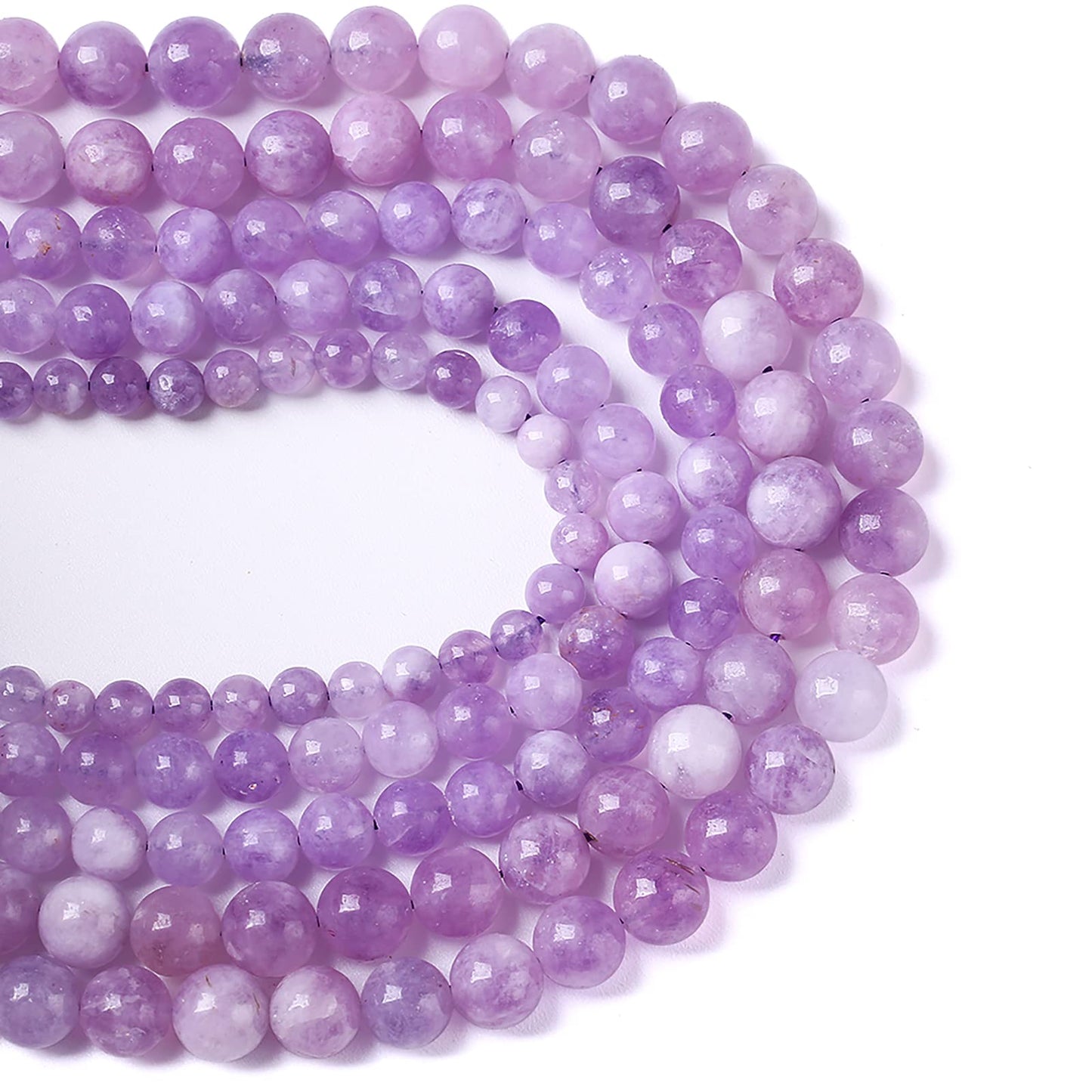 10MM 36PCS Natural Stone Lavender Amethyst Crystal Beads for Jewelry Making DIY Bracelet