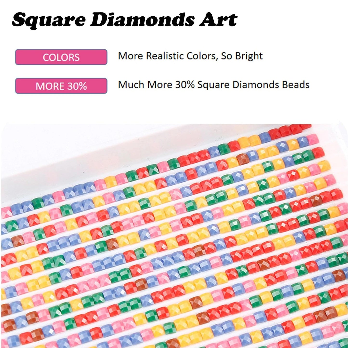 YALKIN Square 5D Diamond Painting Kits for Adults, Abstract Large Diamond Art Kits Full Drill Diamond Painting Kit for Adult Beginners, DIY Crystal Picture Art for Home Wall Decor 30x90CM/11.8x35.4in