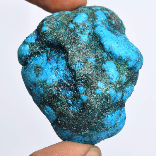Rough Blue Turquoise Gemstone 348.50 Ct Natural Raw Rough Certified Blue Turquoise Stone