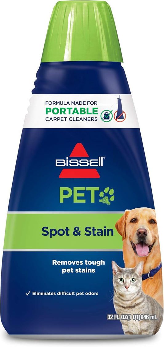 Bissell 74R7 Portable Pet Stain & Odor Machine Formula - 32 Ounce for Effective Cleaning
