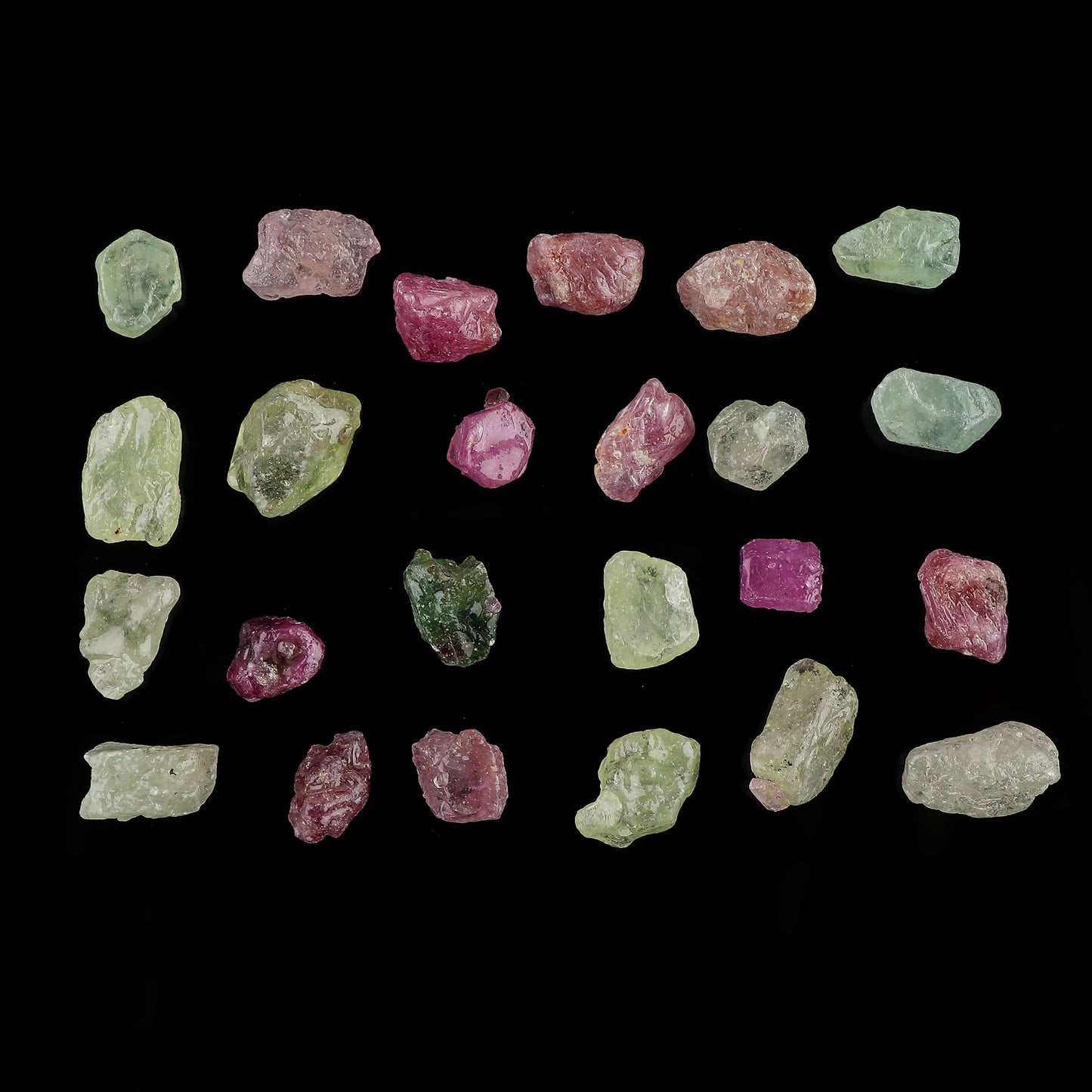 CRYSTALINES (50cts) Natural Multi Sapphire Gemstone, Assorted Bulk Rough Stones, Wholesale Loose Supplies, DIY Jewelry Making, September Birthstone, Healing Crystals, Gem Collection (8-10pcs)