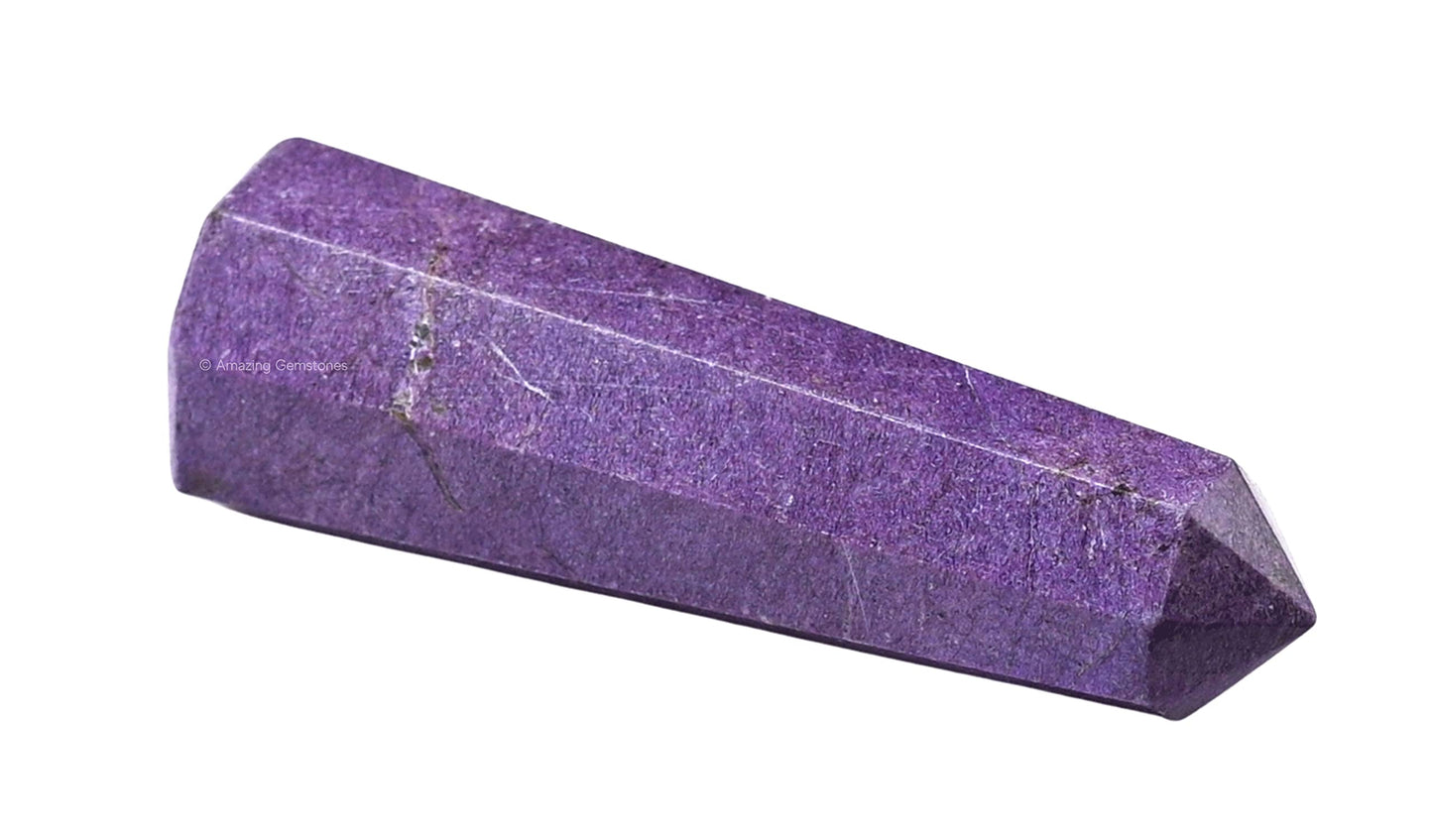 Amazing Gemstone Stichtite Crystal Towers - Natural Healing Crystal Point Obelisk for Reiki Healing and Crystal Grid (3" to 4" INCH)
