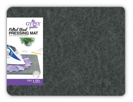 Gypsy Quilter Wool Pressing Mat 14-1/3in Wide x 18-7/8in Long x 1/2in Thic