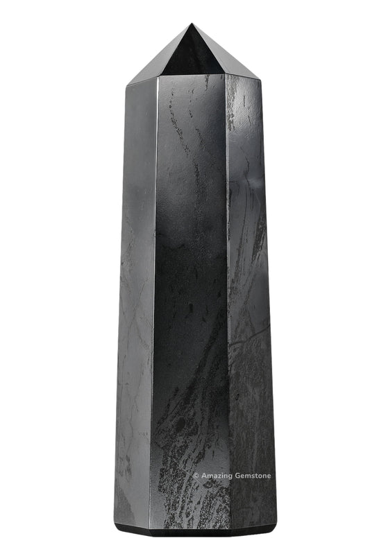 Amazing Gemstone Large Hematite Crystal Towers ~ Natural Healing Crystal Point Obelisk for Reiki Healing and Crystal Grid (5.5 to 6 INCH)