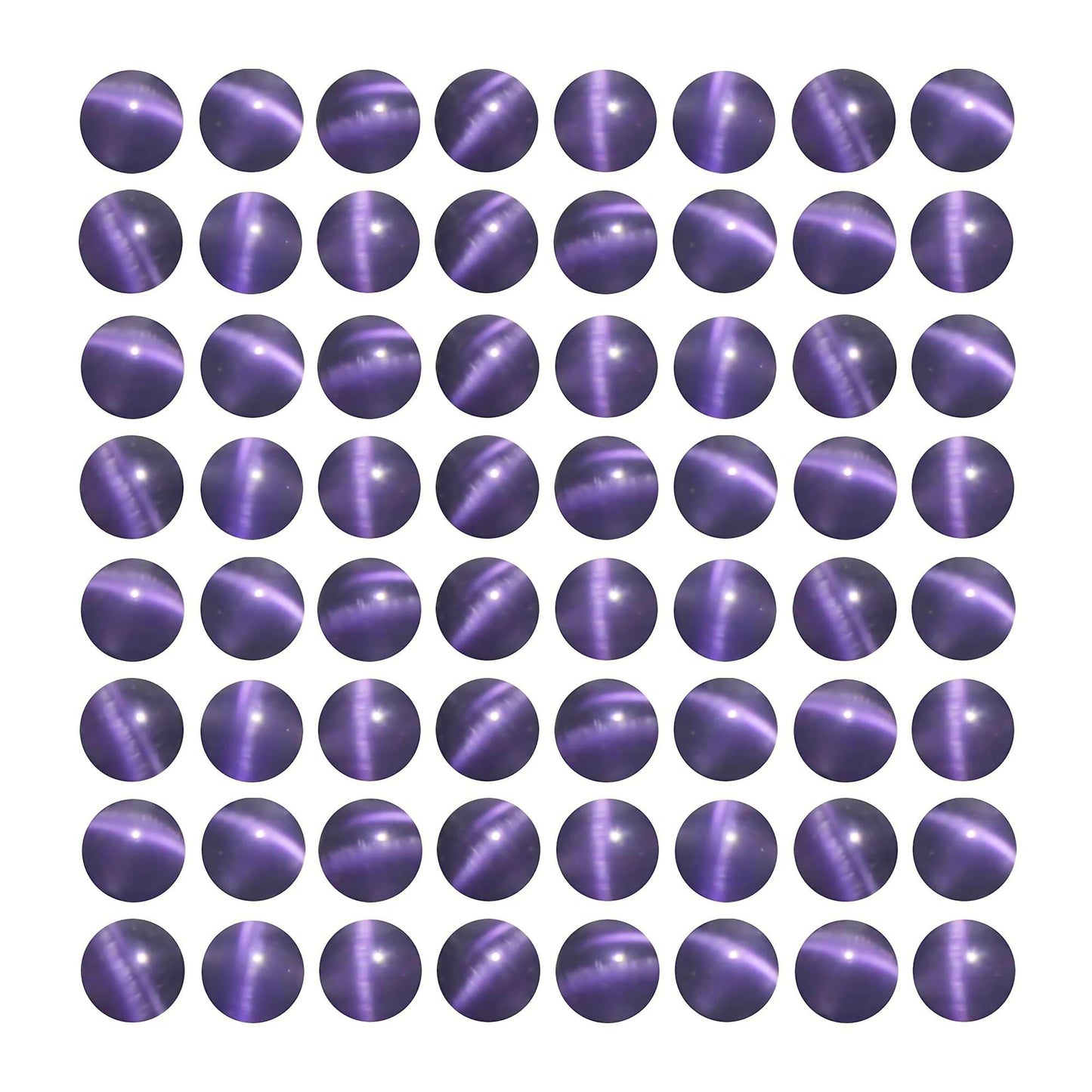 MJDCB 30pcs Purple Cat Eye Stone Beads 12mm Round Crystal Loose Bead for Jewelry Making DIY Bracelets Necklace
