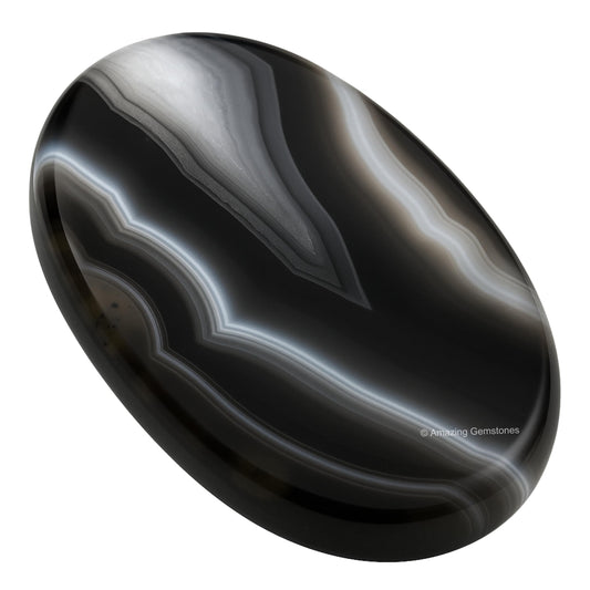 Amazing Gemstone Black Onyx Worry Stone Crystals and Healing Stones - Worry Stones for Stress Relief Gifts - Piedra Crystal Fidget for Meditation - Unique Stocking Stuffers and Birthday Gifts