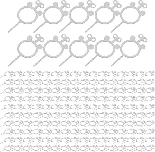 400pcs Set Holibanna Sim Card Removal Pins and Phone Sim Card Tray Ejector Tools Metal Pins for Smartphones and Tablets