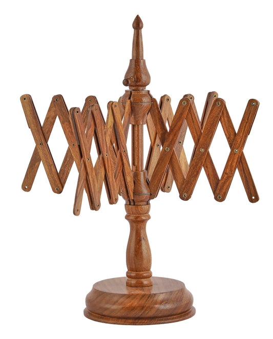 Bhartiya Handicrafts Wooden Yarn Swift Table Top Knitting & Crochet Accessories | Umbrella Holder - Hand Operated Knitting Winding Tools Wool Winder (Yarn Swift)