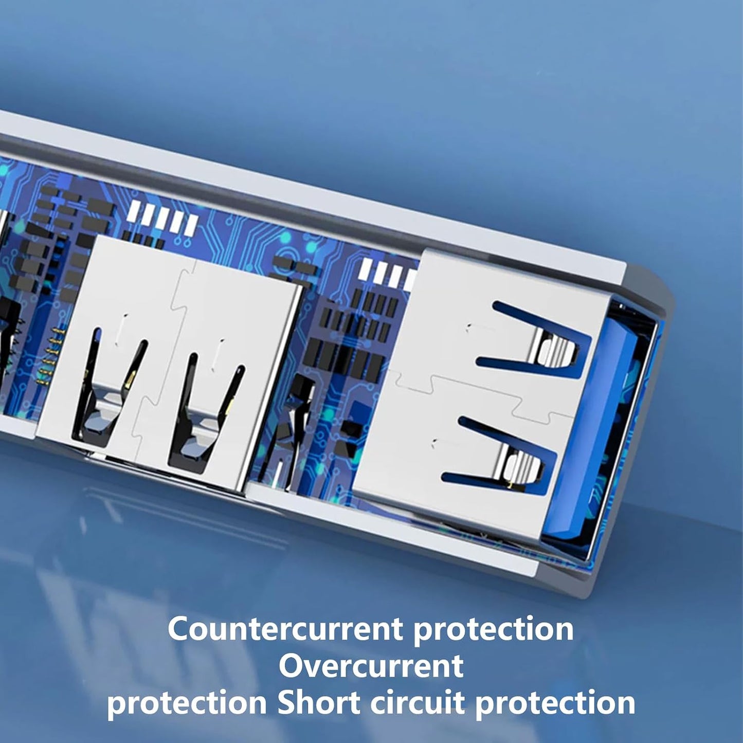 Argzm 90 4 2 USB2.0 1 USB3.0 Degree Portable USB C Hubs Port USB Expansion Fast Data Hubs with for PC Laptop
