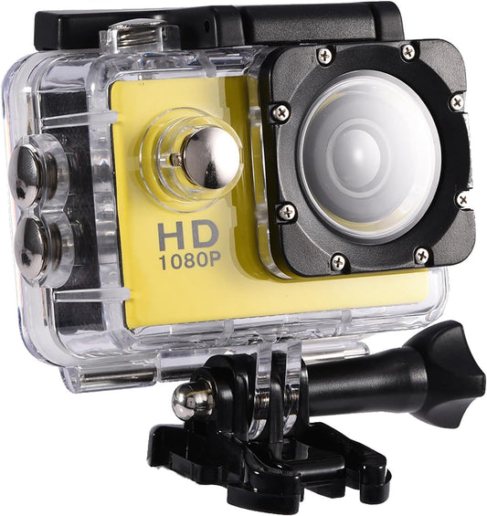 ASHATA 2" 30m Action Camera Camcorder with Screen, Depth Action Video Camera Camcorder with Bracket for Outdoor Sports