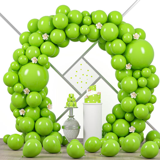 Voircoloria 90-Pack Lime Green Balloons - Versatile Sizes for Graduation, Weddings & Parties