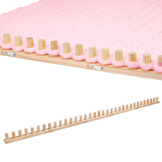 PIRXXIY 65'' Chunky Blanket Loom, Knitting Loom for Custom Hand Knitting Yarn Chunky, Extra Large Chunky Yarn Loom for Beginners DIY Craft Enthusiasts