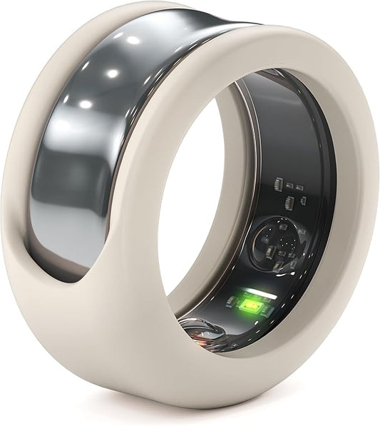 Rinfit Smart Ring Protector - Silicone Ring Enhancer for Active Lifestyle and Gym - StyleFit U.S. Design Patent - Stone, Size 11